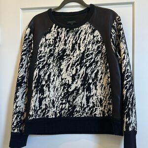 Rag and bone leather detailing sweatshirt